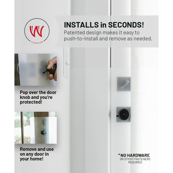 CLAWGUARD Heavy Duty Door Frame and Wall Scratch Shield Installation